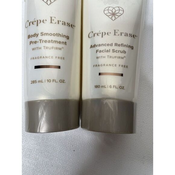 Crepe Erase Body Smoothing Pre-treatment & Advanced Refining Facial Scrub SEALED - Picture 4 of 6